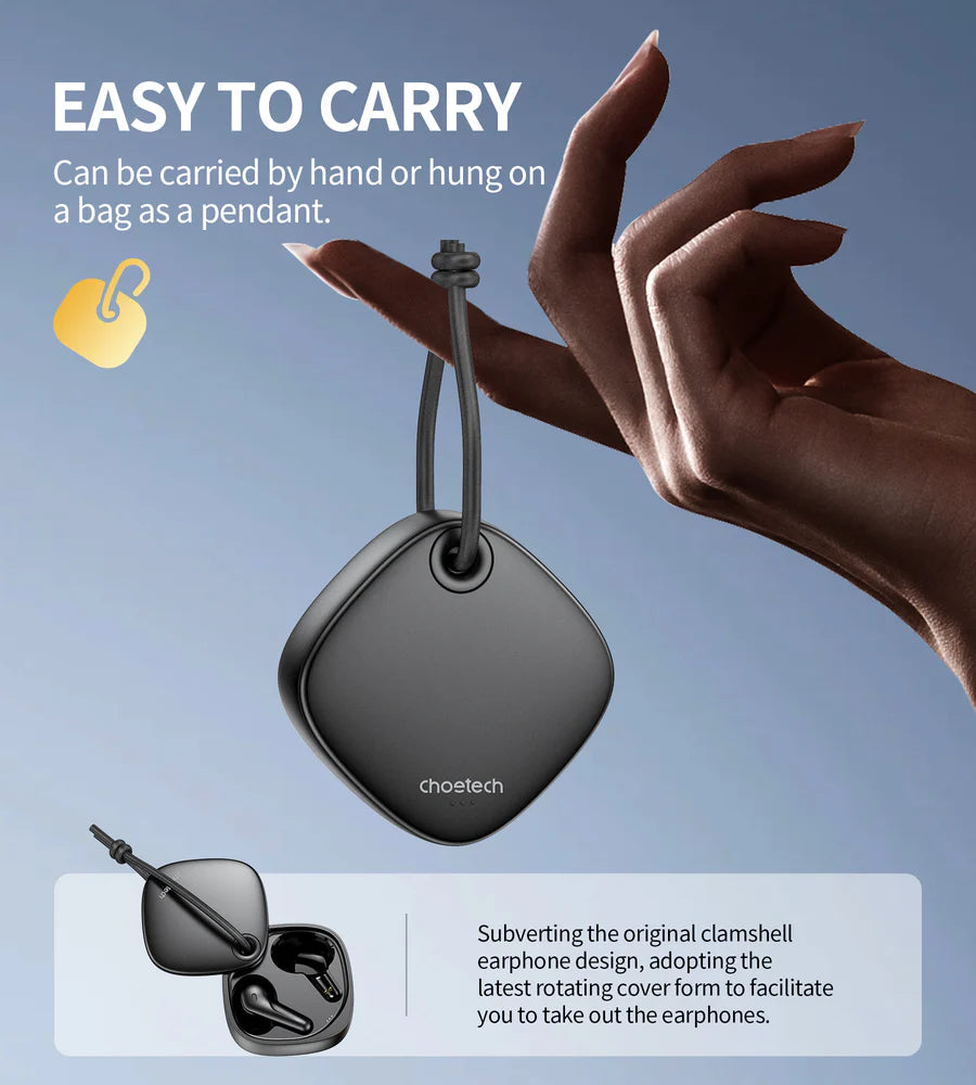 Choetech Mic Earphone Touch Control with Rotate charging case