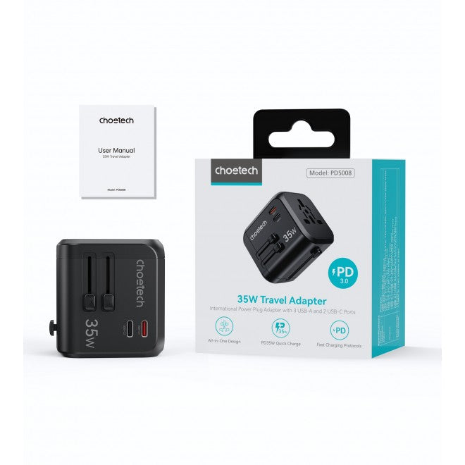 Choetech 35W Travel Adapter