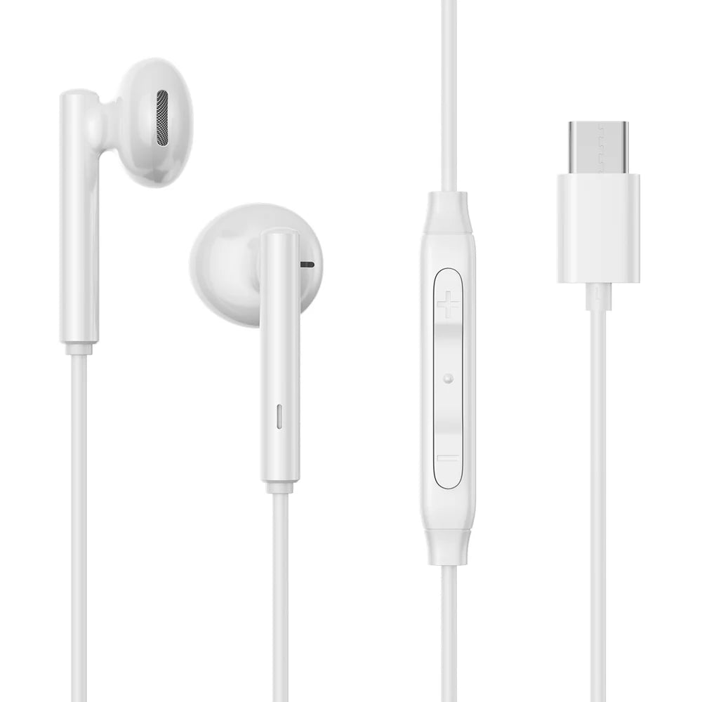JOYROOM  TYPE-C Series Half In-Ear Wired Earphones-White