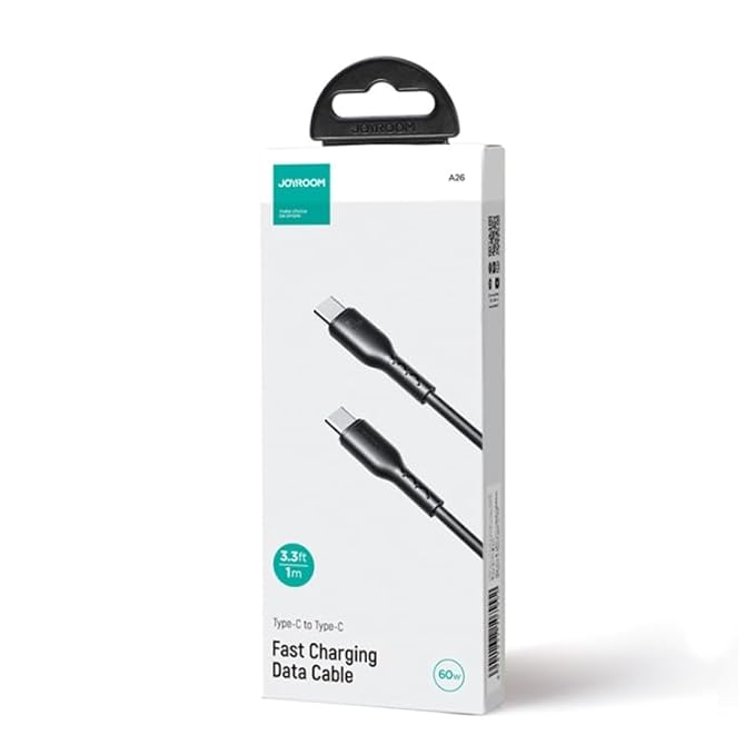 JOYROOM 60W Data Cable Type C to Type C 1m-Black