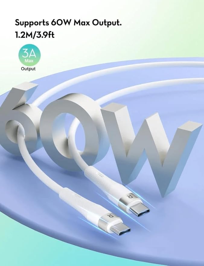 RAVPower Liquid silicone Type C to Type C cable