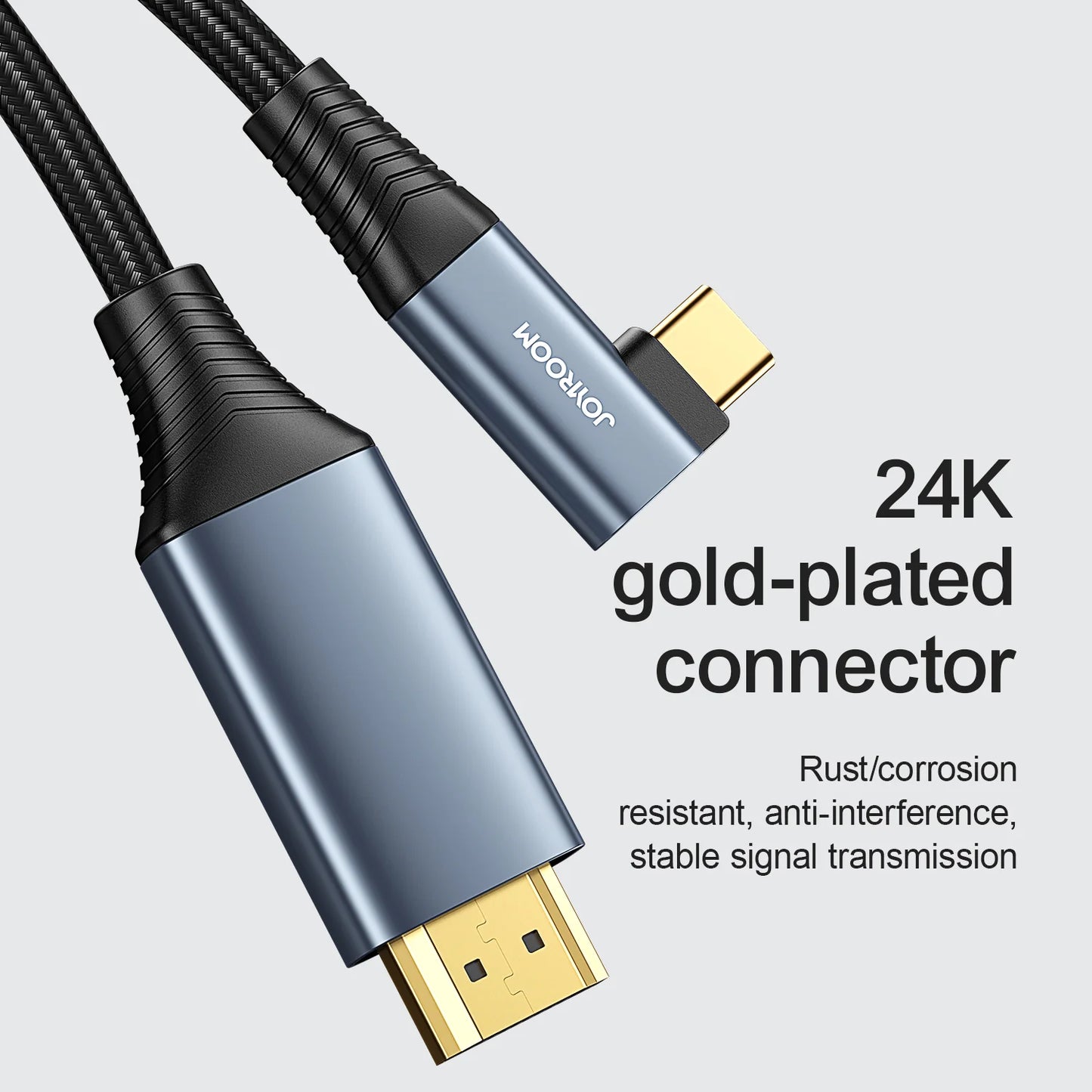 JOYROOM type C to HDMI 4K cable 2m-gray
