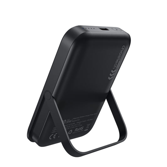 Choetech MagLeap Wireless Power Bank Black with Phone Holder