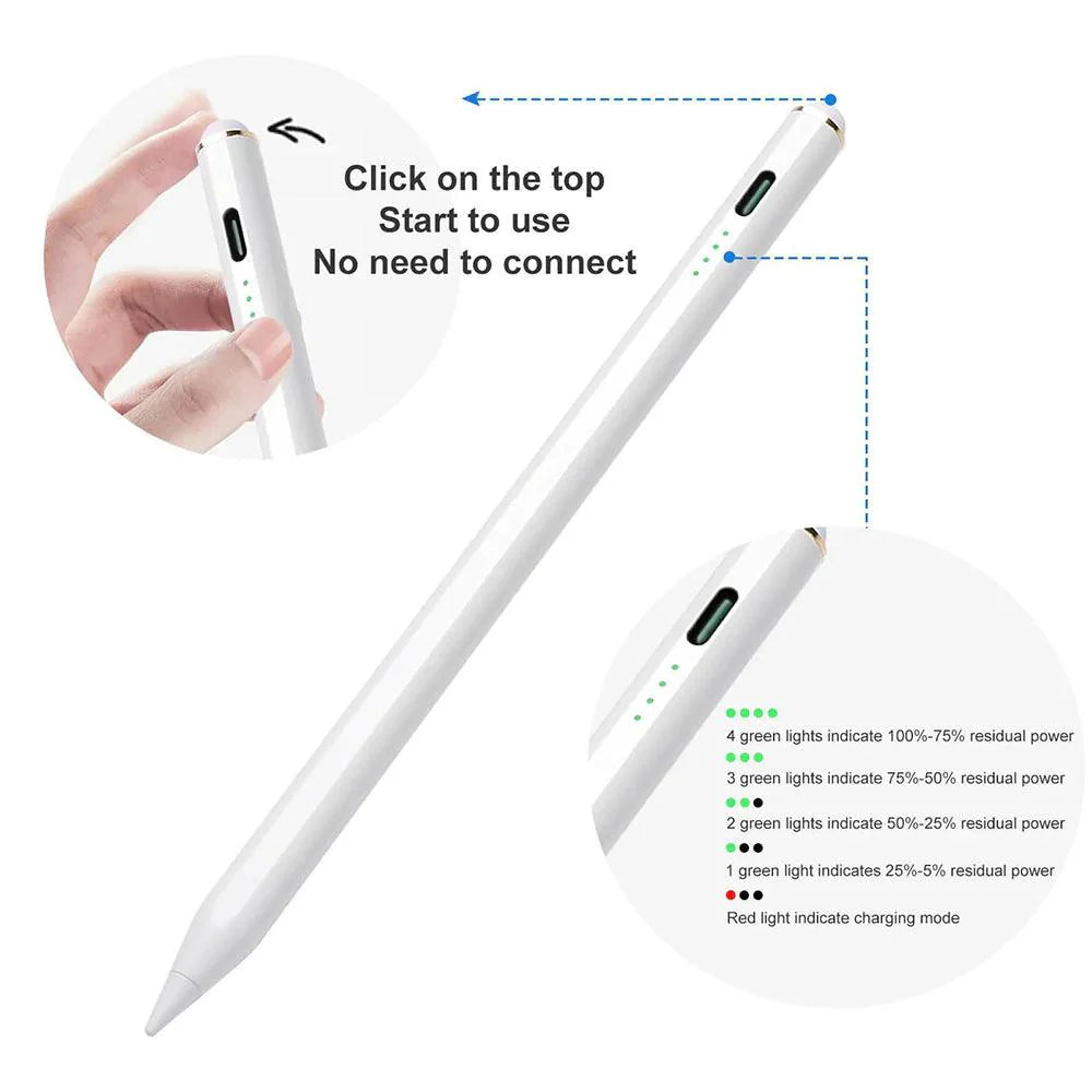 JOYROOM Active Stylus Pen with Replacement Tip*2 - White