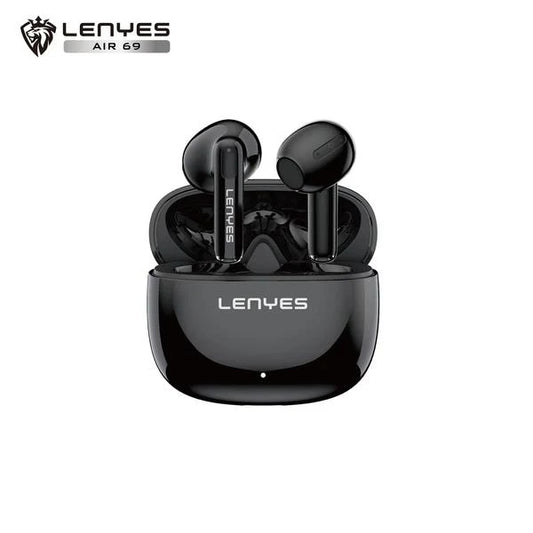 Lenyes Air 69 Wireless Earbuds – ANC, Dual Mic, 20H Battery Black