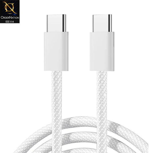JOYROOM 60W Fast Charging Braided Type-C to Type-C Cable
