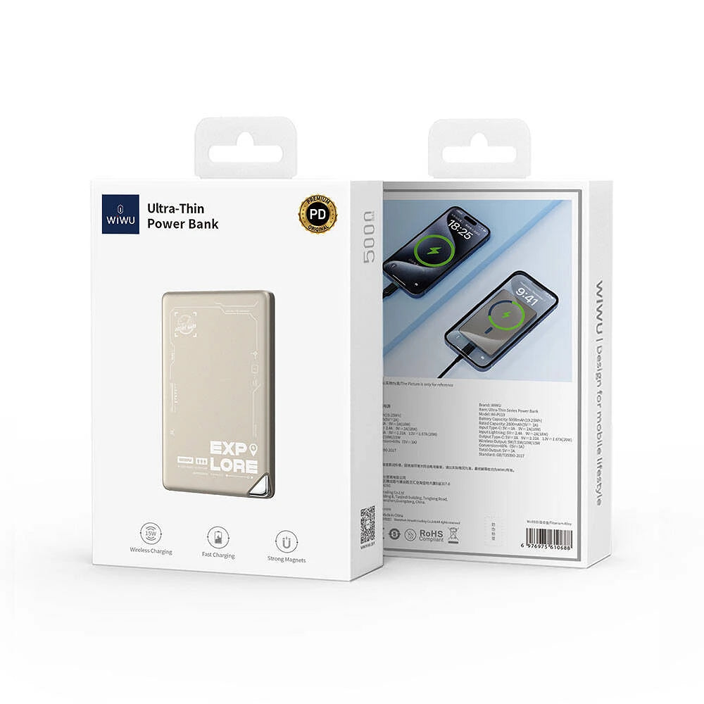 WiWU Wi-P020 Ultra-Thin Magsafe Powerbank (10000mAh)