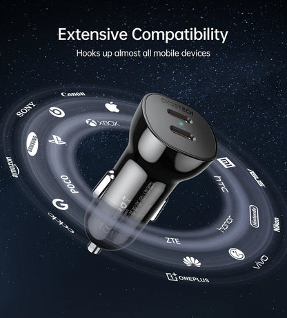 Choetech Type-C Fast Car Charger