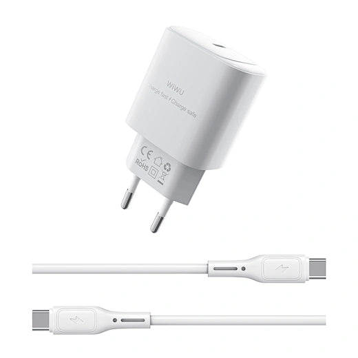 WiWU Essen Fast Charger + Cable Combo 30 W Type C - Type C