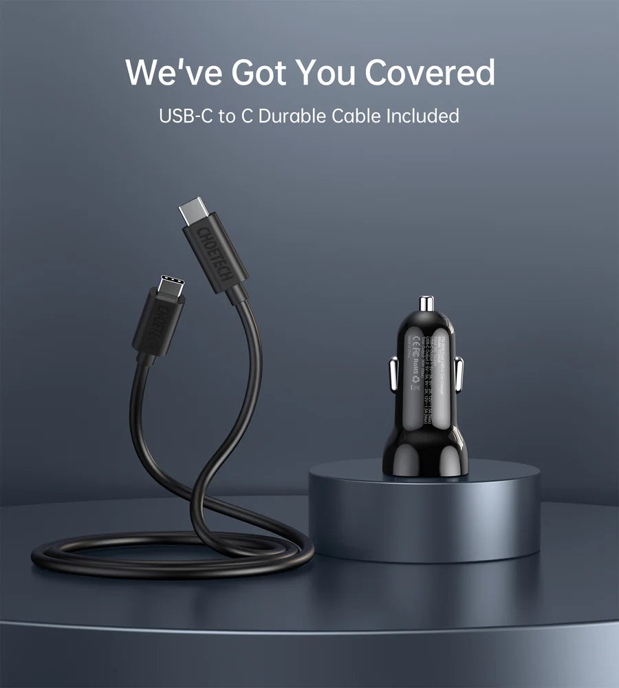 Choetech Type-C Fast Car Charger
