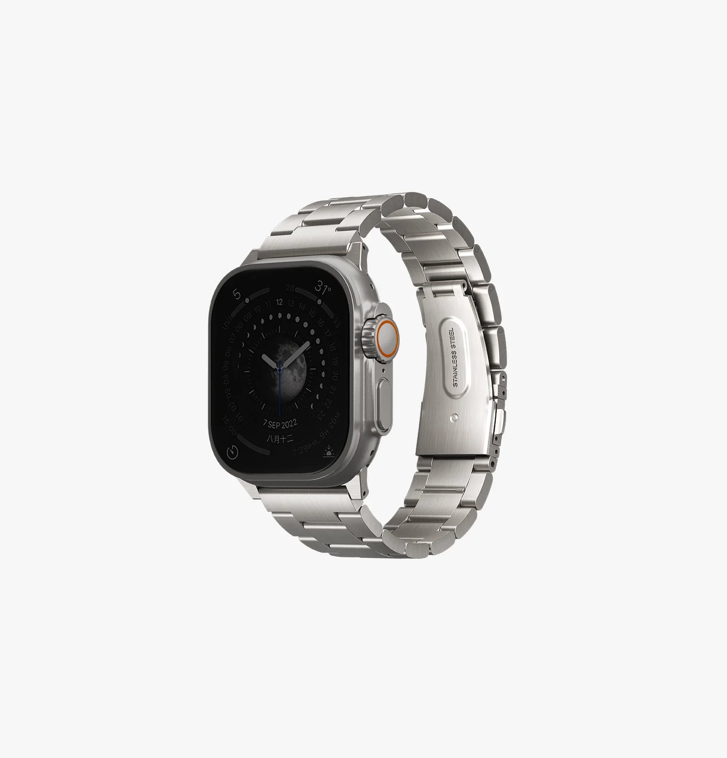 سوار UNIQ Osta Apple Watch من الفولاذ مع وصلات قابلة للتعديل ذاتيًا 44 مم - 49 مم
