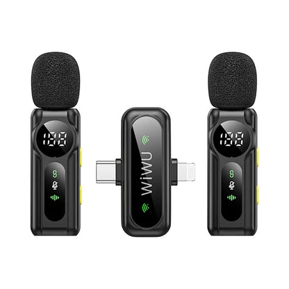 WiWU Dual Wireless Lavalier Microphone Wi-WM007
