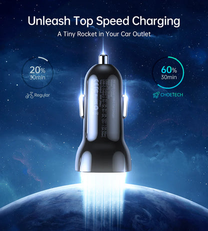Choetech Type-C Fast Car Charger