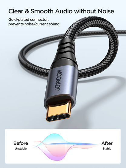 Audio-Transfer Series AUX Audio Cable 3.5 mm to type C