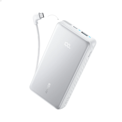 Anker Zolo Power Bank (20K, 22.5W, Built-In USB-C Cable)