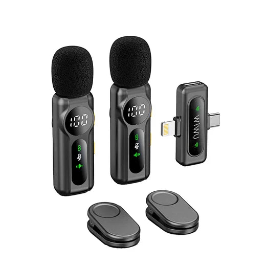 WiWU Dual Wireless Lavalier Microphone Wi-WM007