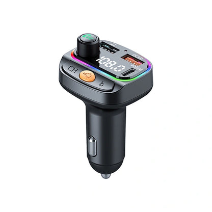 WiWU Wi-QC031 Bluetooth 5.3 Car FM Transmitter with RGB Lights & 38W Fast Charging
