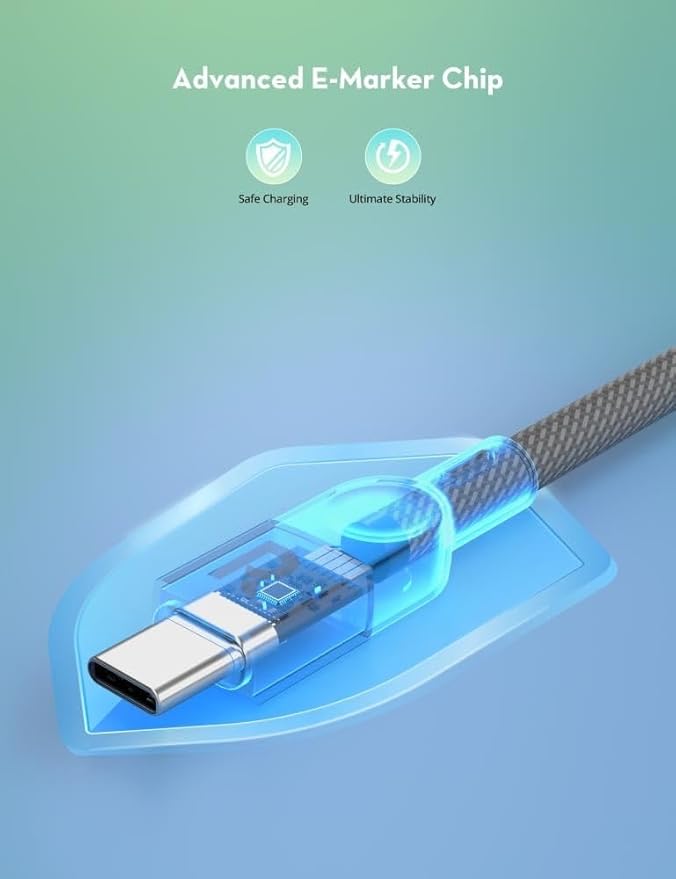 RAVPower 100W Magnetic USB-C to USB-C Fast Charging Cable