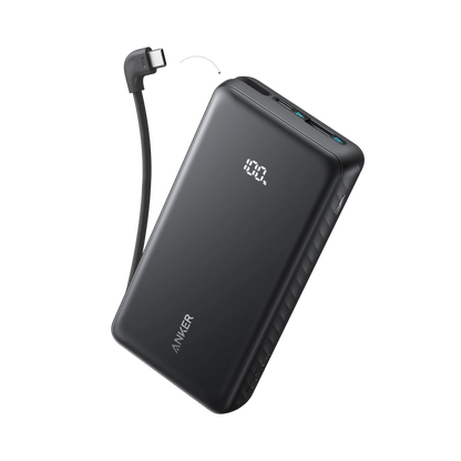 Anker Zolo Power Bank (20K, 22.5W, Built-In USB-C Cable)