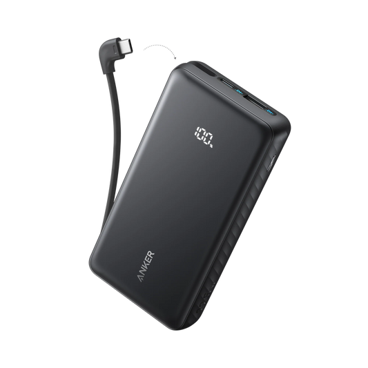 Anker Zolo Power Bank (20K, 22.5W, Built-In USB-C Cable)