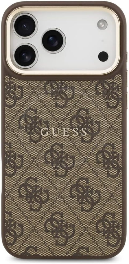 GUESS iPhone Classic MagSafe Leather Case for iPhone 17 Pro Max