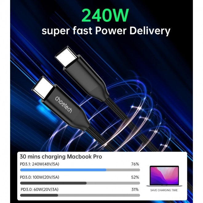 CHOETECH USB-C to USB-C Fast Charging Cable