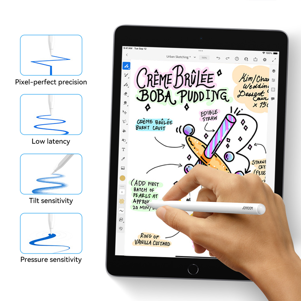 JOYROOM Capacitive Stylus Fast Charge Stylus Pen for iPad Tablets