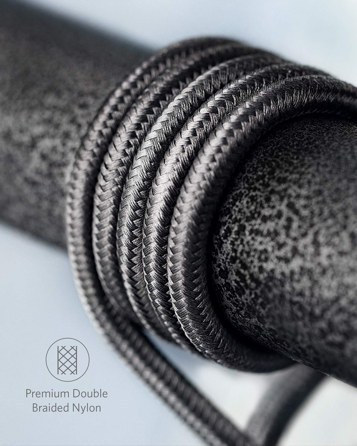 Anker Nylon USB-C to USB-A 2.0 Cable 3.3Ft (Black)