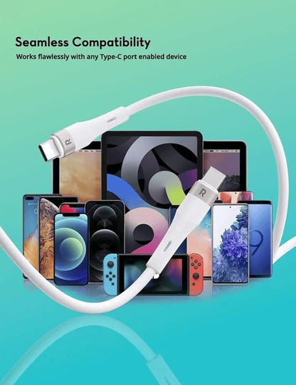 RAVPower Liquid silicone Type C to Type C cable