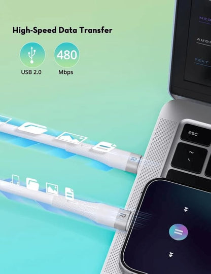 RAVPower Liquid silicone Type C to Type C cable
