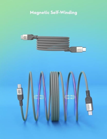 RAVPower 100W Magnetic USB-C to USB-C Fast Charging Cable