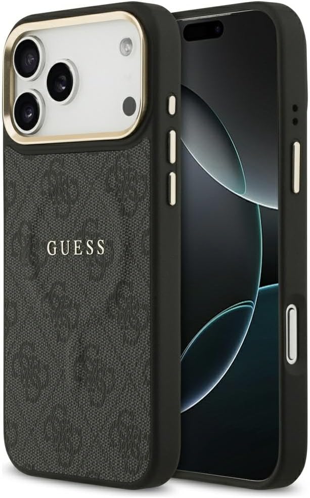 GUESS iPhone Classic MagSafe Leather Case for iPhone 17 Pro Max