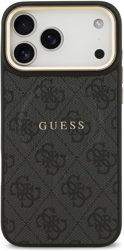GUESS iPhone Classic MagSafe Leather Case for iPhone 17 Pro Max