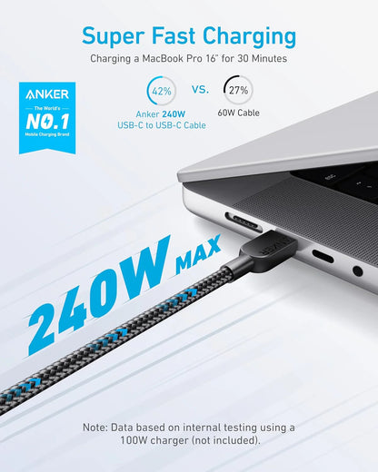 Anker USB-C to USB-C Cable 240W Braided