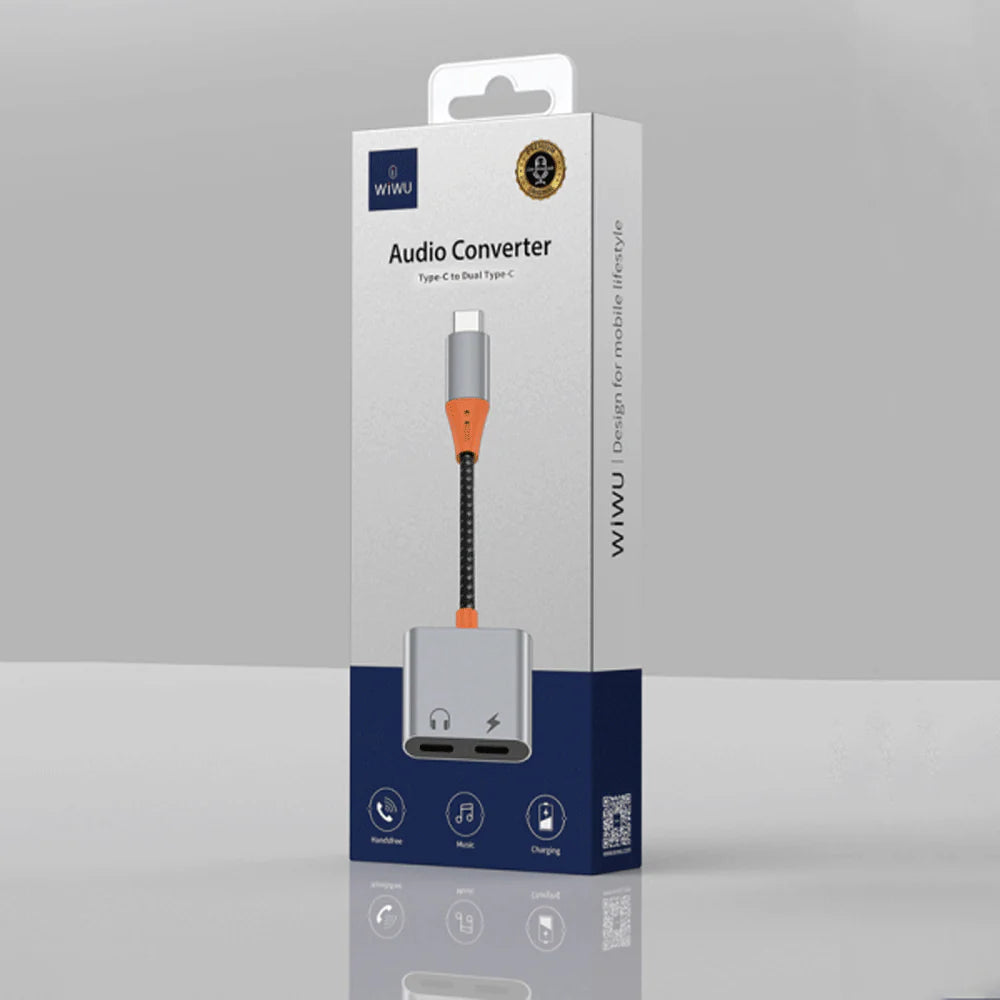 Wiwu Audio Adapter Type-C to Dual Type-C