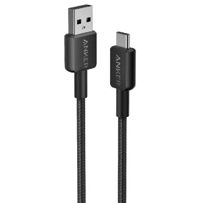 Anker 322 USB A to USB C Cable 3ft Durable Braided Design - Black