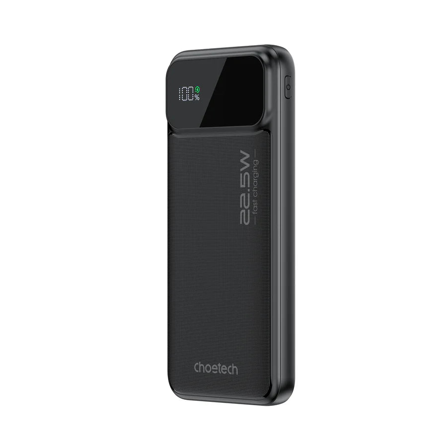 Choetech USB-A+Type-C Power bank 10000mAh Black