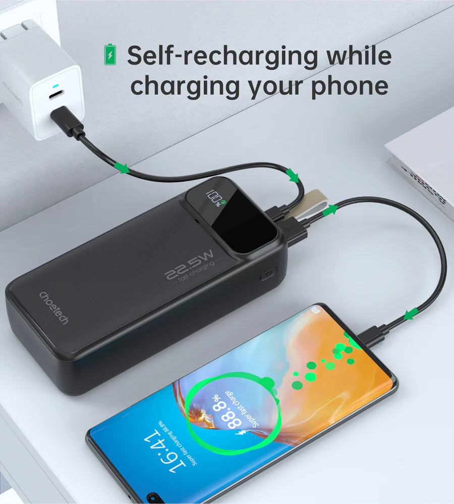 Choetech USB-A+Type-C Power bank