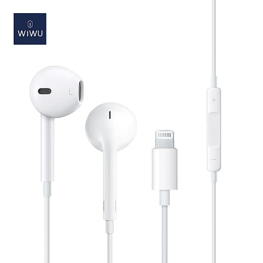 WiWU Wired earphone EB302 Plug and play lightning earphone Egornomic Earbuds