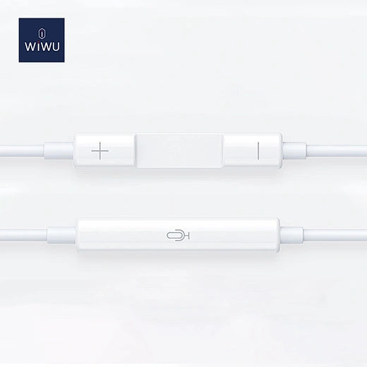 WiWU Wired earphone EB302 Plug and play lightning earphone Egornomic Earbuds
