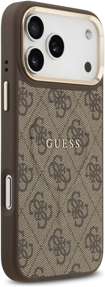 GUESS iPhone Classic MagSafe Leather Case for iPhone 17 Pro Max