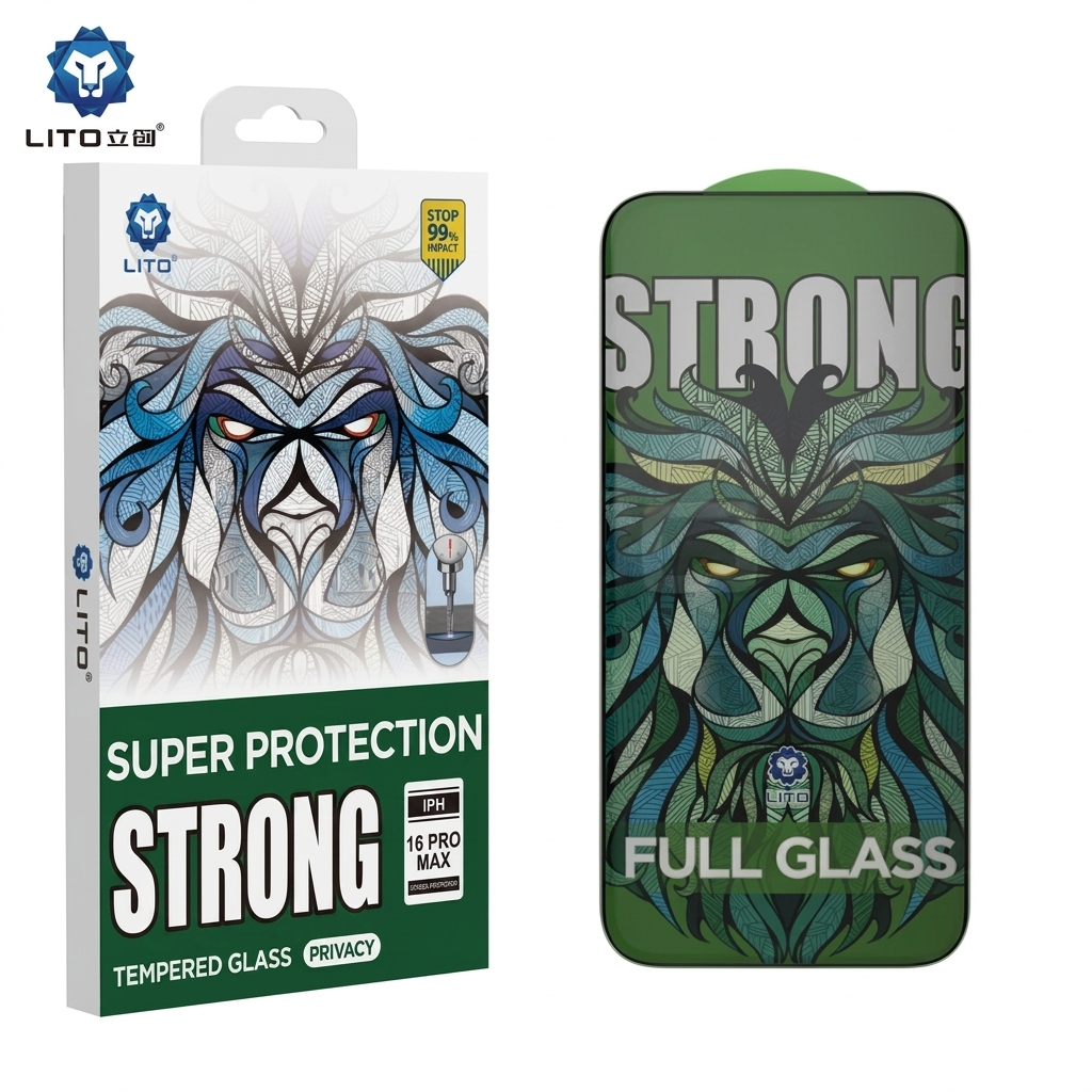 LITO Privacy Strong D+ MAX Super Full Tempered Glass With Dust-Proof Speaker Hole Protection