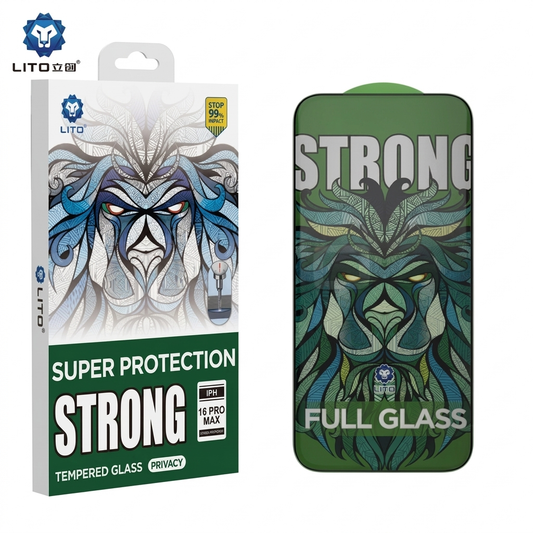 LITO Privacy Strong D+ MAX Super Full Tempered Glass With Dust-Proof Speaker Hole Protection