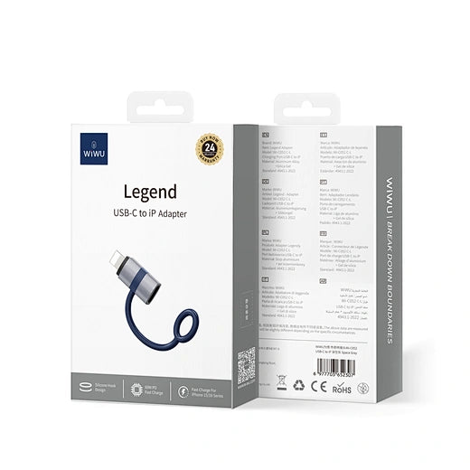 WiWU PD fast Charging Connector Computer expansion Charging/transmission USB C to USB A
Wi-C052 A-C/C-A/C-L/L-C