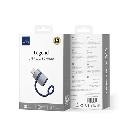 WiWU PD fast Charging Connector Computer expansion Charging/transmission USB C to USB A
Wi-C052 A-C/C-A/C-L/L-C