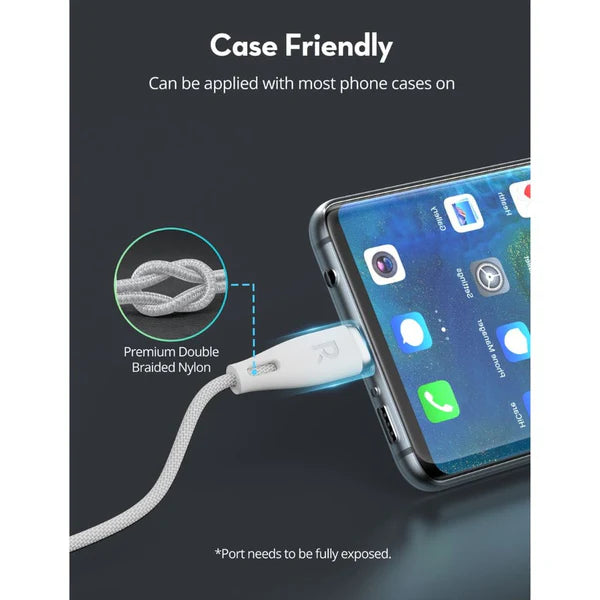 RAVPOWER 1.2M 60W USB-C to USB-C Fast Charging Cable