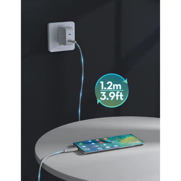 RAVPOWER 1.2M 60W USB-C to USB-C Fast Charging Cable