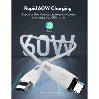 RAVPOWER 1.2M 60W USB-C to USB-C Fast Charging Cable