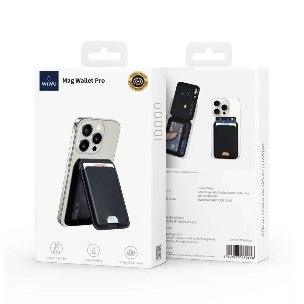 WiWU Mag Wallet Pro PU Leather Card Holder With Stand
