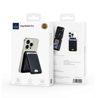 WiWU Mag Wallet Pro PU Leather Card Holder With Stand